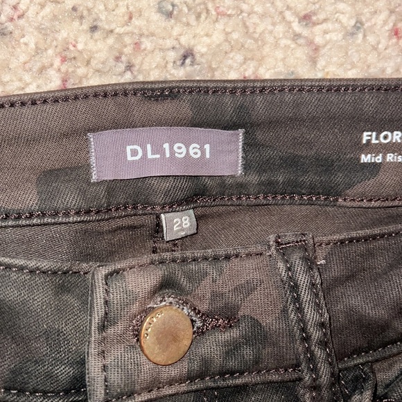 DL1961 Jeans Womens Camo Florence Ankle Boho Skinny Stretch Denim Size 28 - Picture 7 of 10